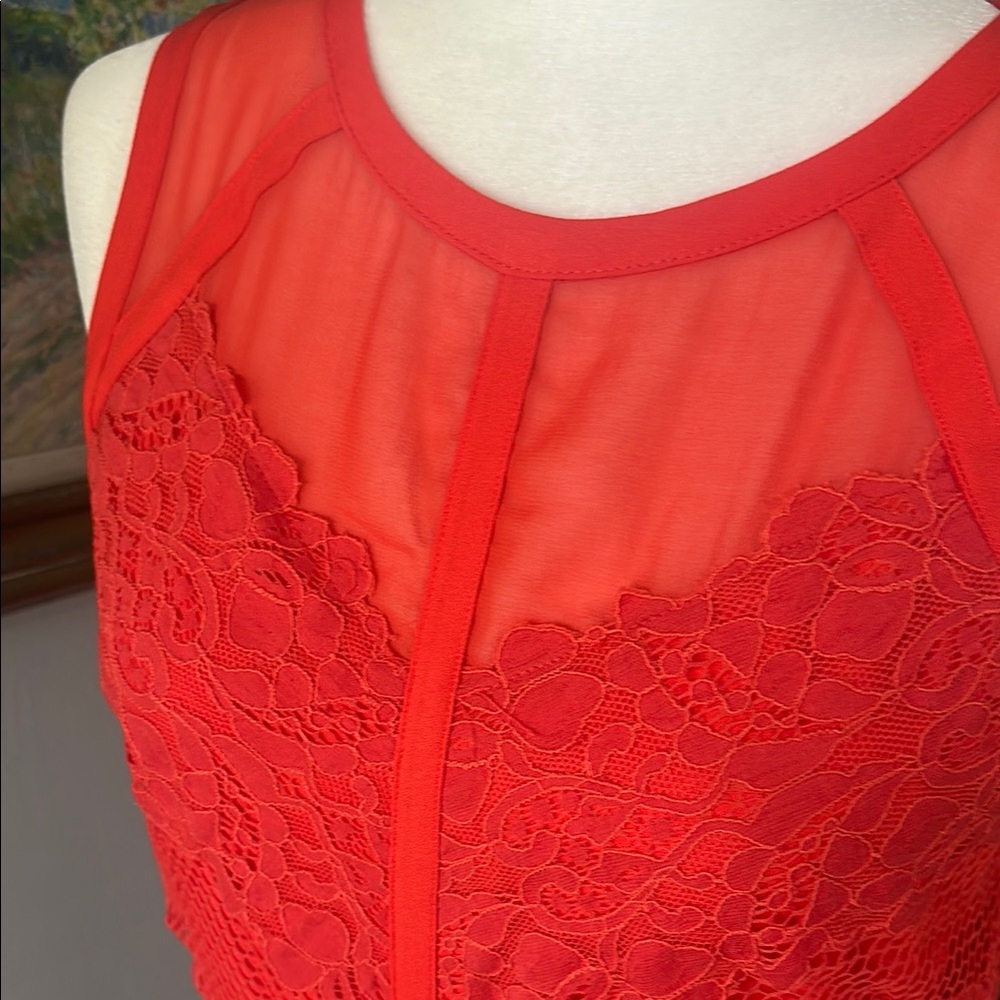 Adelyn Rae Red Halter Sheath Mini Dress - Picture 6 of 10